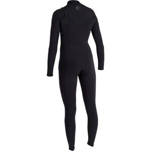 2024 O'Neill Womens RG8 Natural Rubber 4/3mm Chest Zip Wetsuit 5635 - Black